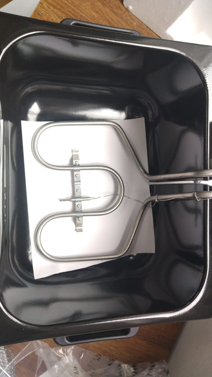 🛒 FREIDORA ELÉCTRICA DE ACEITE SK-801  5L – DOBLE CANASTA – ACERO INOXIDABLE