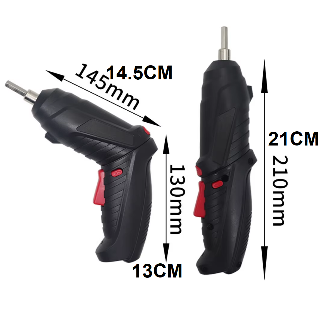 🛠️ DESTORNILLADOR RECARGABLE CON ACCESORIOS Y ESTUCHE 🔧