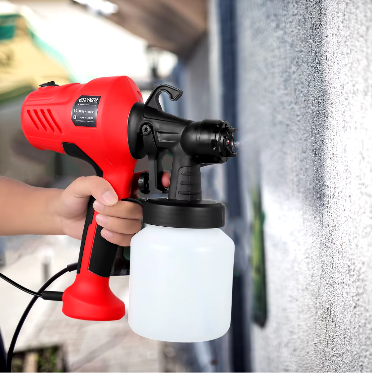 🖌️⚡ Rápido, práctico y perfecto: Pistola eléctrica de pintura 400W