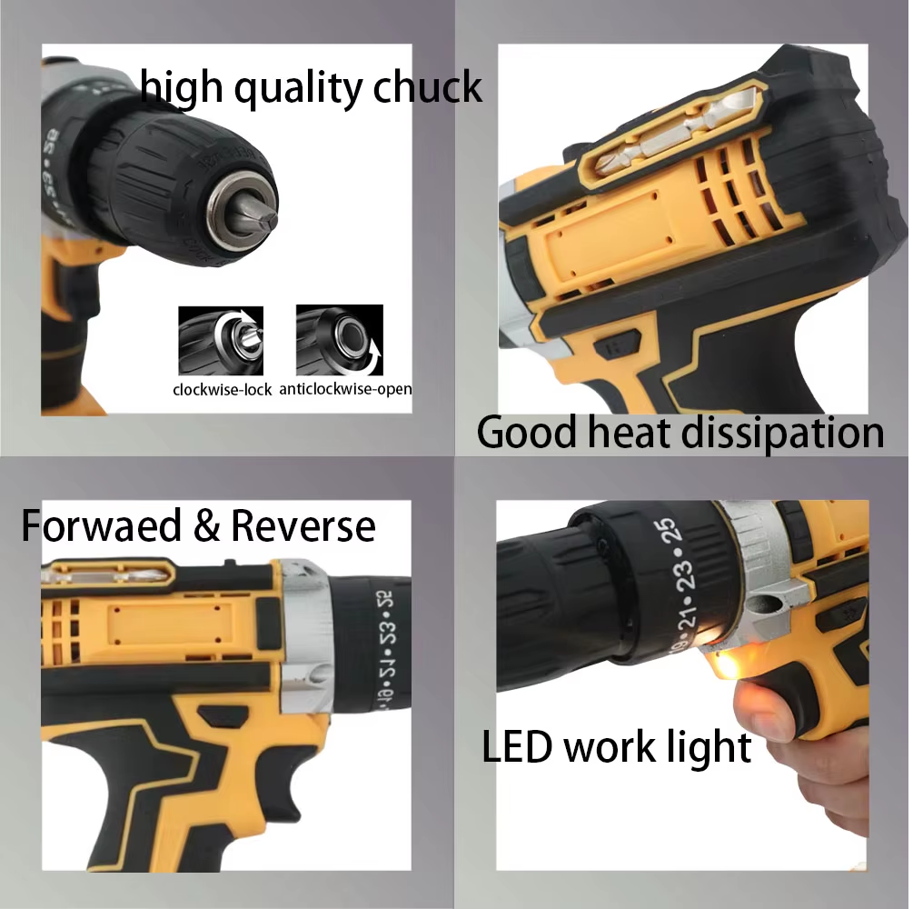 🔧 TALADRO DESTORNILLADOR RECARGABLE 48V CON 2 BATERÍAS – MANDRIL METALICO -DOTVIX