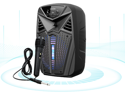 🔊✨ Bocina Parlante 6.5” Bluetooth GTS-2046 con Luz LED y Micrófono