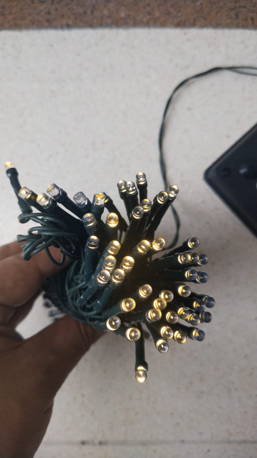 🛒 LUCES DE NAVIDAD SOLARES LED 10 METROS – 100 BOMBILLOS LUZ CÁLID