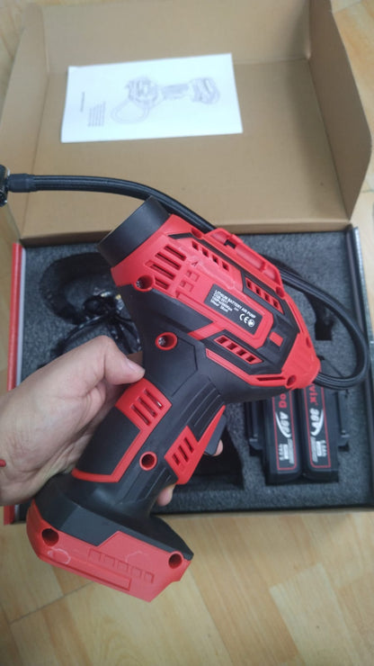 🔥 PODEROSO COMPRESOR DE AIRE PORTÁTIL DIGITAL DOTVIX 🔋 CON 2 BATERÍAS RECARGABLES DE 36V 🚗