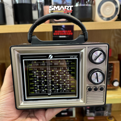 📻 RADIO PARLANTE VINTAGE MULTIFUNCIÓN TIPO TV 📼 KTF-1487 💰 $74.900