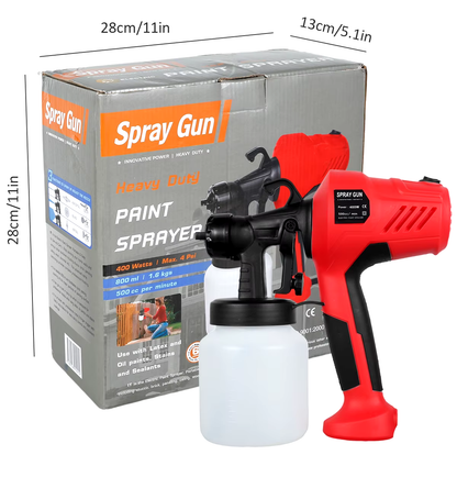 🖌️⚡ Rápido, práctico y perfecto: Pistola eléctrica de pintura 400W