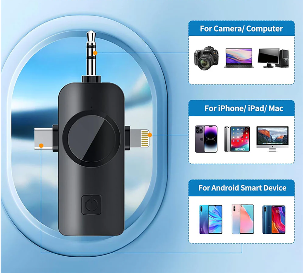 🎙️ Micrófonos Inalámbricos de Solapa TX F11-2 (Doble) – ¡Audio Pro en tus manos! 📲🎥Universal