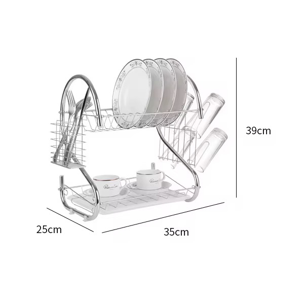 🦢 ELEGANTE ESCURRIDOR DE LOZA TIPO "CISNE"