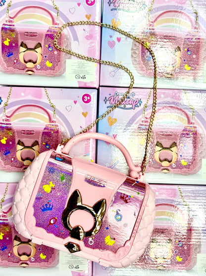 🎀 BOLSO DE MAQUILLAJE INFANTIL PRINCESA CON SOMBRAS, BRILLOS Y ESMALTES 🎀💄