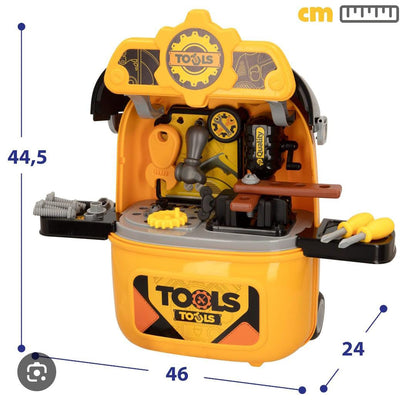 🧰 JUGUETE MALETA 2 EN 1 MESA DE HERRAMIENTAS