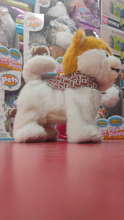 🐶 PERRO PELUCHE INTERACTIVO CON CORREA – ¡CAMINA, HACE SONIDOS Y MUEVE LA COLITA!