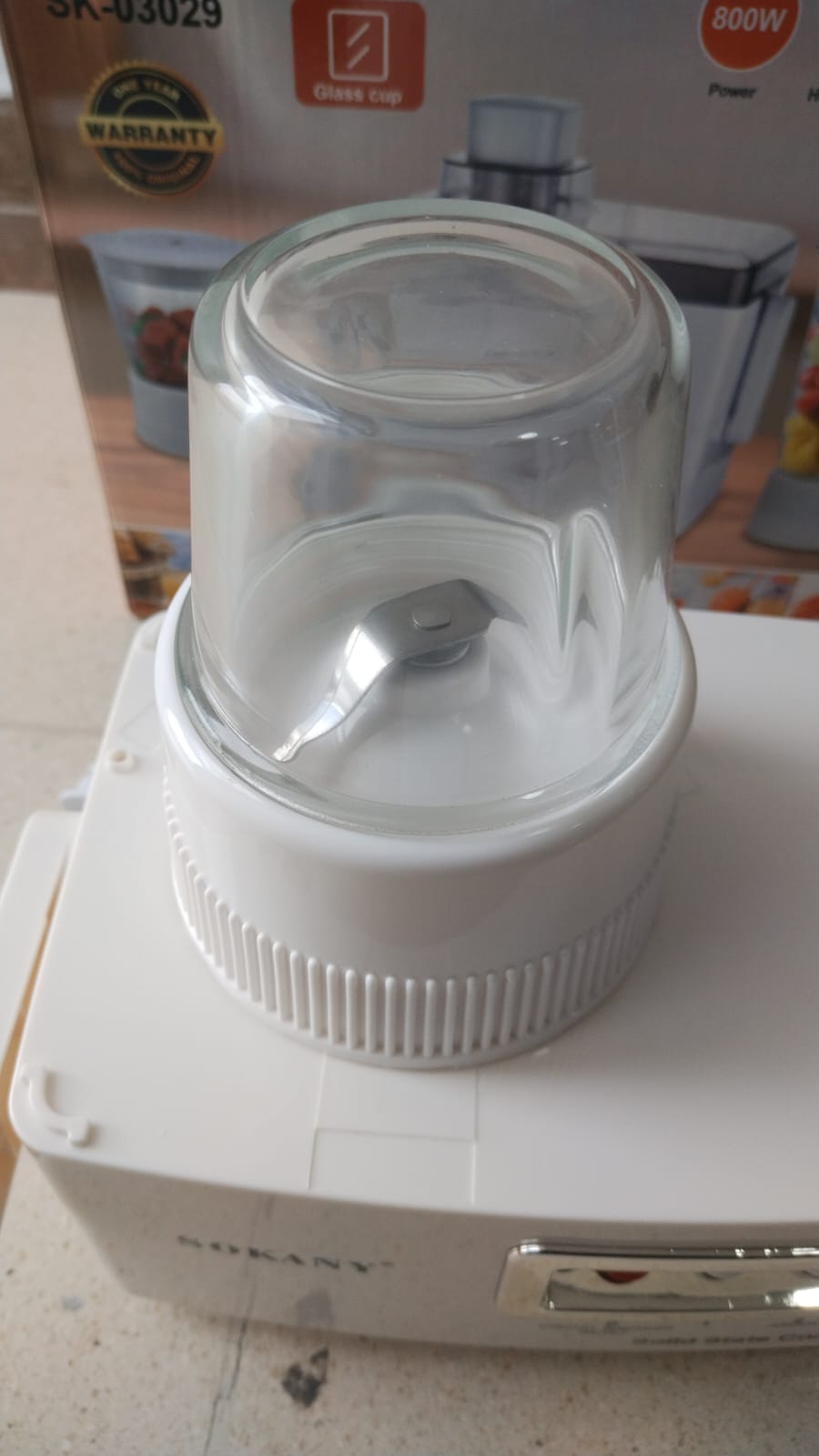 🧃 EXTRACTOR 4 EN 1 SOKANY CON VASOS DE VIDRIO : LICUA + EXTRAE + PICA + MUELE