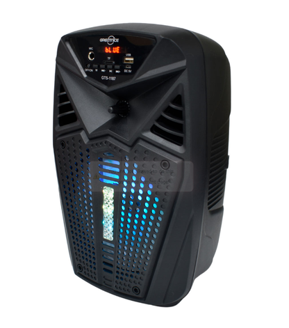 🔊 PARLANTE CABINA GTS-1187 CON MICRÓFONO Y CONTROL 🎤🎶 | 10W - 6.5" | 💲95.000