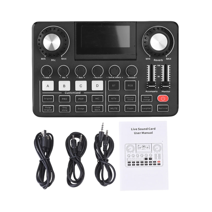 🧨🎙️🎧 Tarjeta de Sonido Profesional LIVE F668 🎛️🔊 con Pantalla Digital | Para Streaming, Karaoke y Grabación | $250.000 🚚 Envío GRATIS | Contraentrega