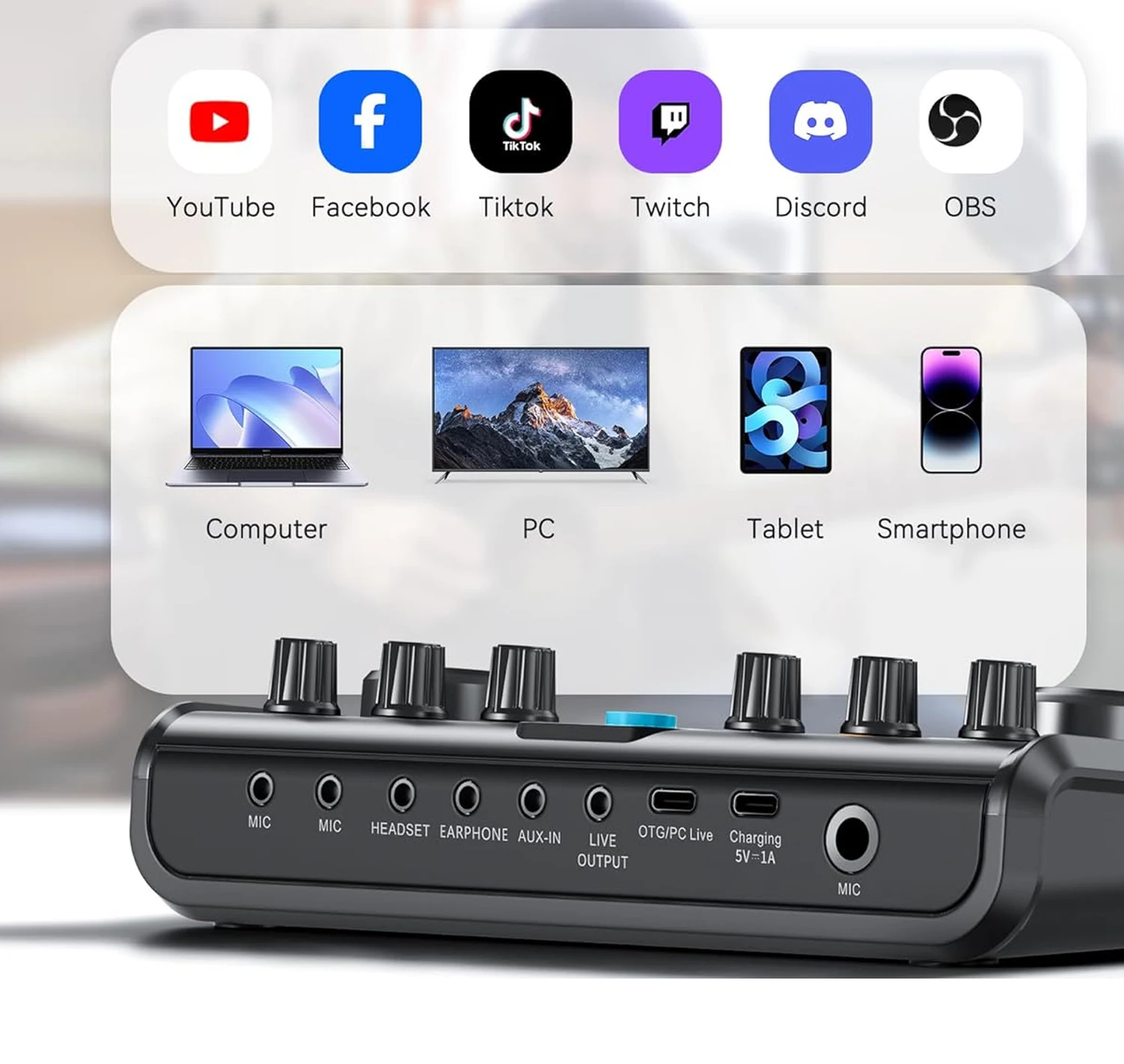 🎙️ KIT PROFESIONAL TARJETA DE SONIDO P99+ MICRÓFONO CONDENSADOR BM800