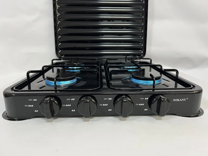 🔥 ESTUFA DE GAS PORTÁTIL SOKANY 4 PUESTOS SK-6004