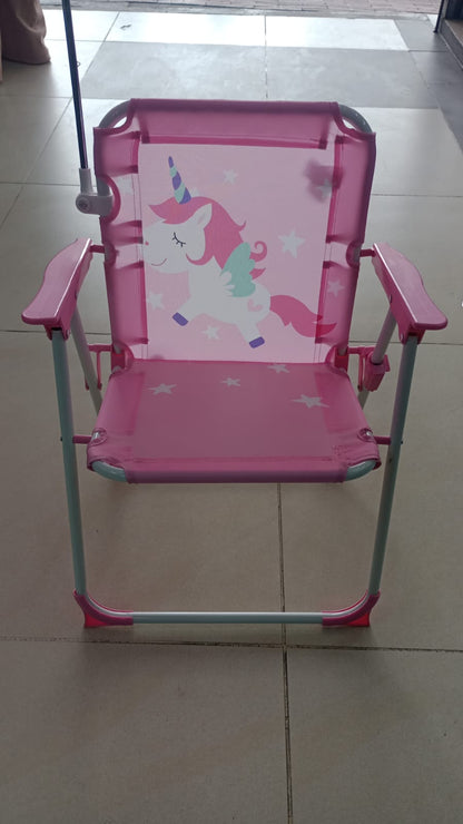🪑🌞 SILLA PLAYERA PLEGABLE INFANTIL CON SOMBRILLA AJUSTABLE