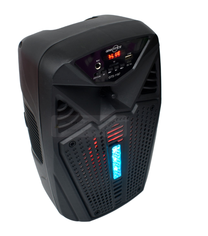 🔊 PARLANTE CABINA GTS-1187 CON MICRÓFONO Y CONTROL 🎤🎶 | 10W - 6.5" | 💲95.000