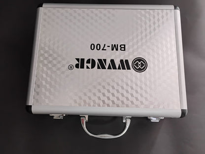 KIT MICRÓFONO CONDENSADOR BM-700 CON MALETÍN DE ALUMINIO Y TRIPODE 🎤