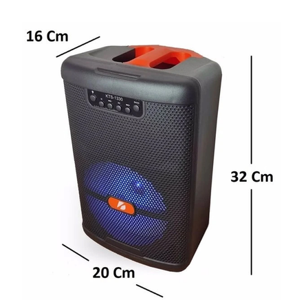 🟣 Cabina Parlante Bluetooth KTS-1330 con Micrófono Inalámbrico –20W, 6.5 Pulgadas 🔊🎤