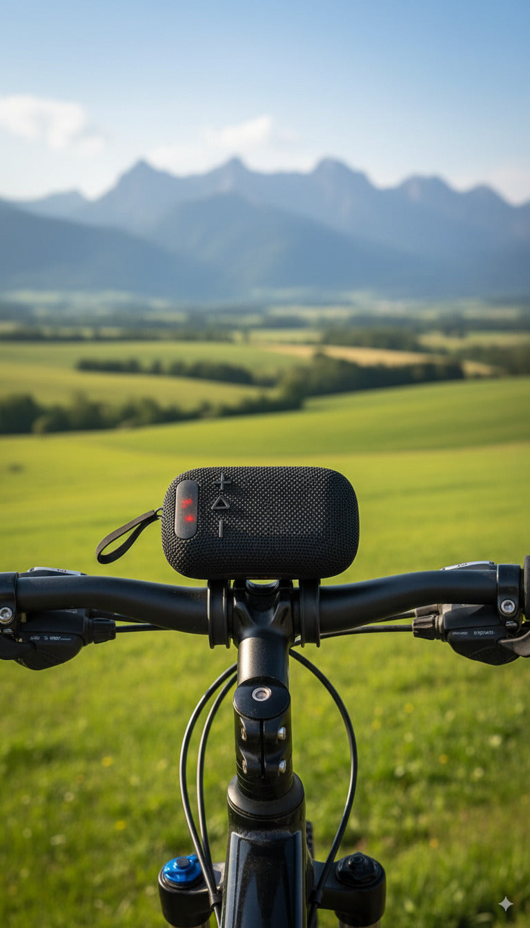🔊 Parlante Bluetooth para bicicleta o moto con pantalla, resistente al agua🚴‍♂️🏍️