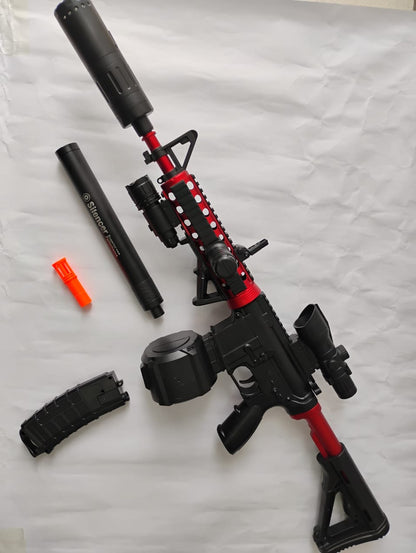 👉JUGUETE RIFLE ELÉCTRICO DE HIDROGEL 💨 CON LUZ Y HUMO 🔫