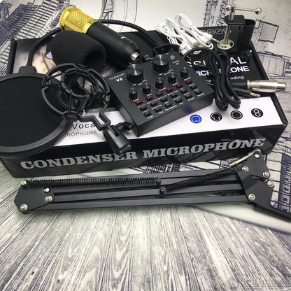 🎤⭐ KIT MICRÓFONO CONDENSADOR BM800 + TARJETA DE SONIDO V8 🔊 ¡Solo $139.000! 🚚 ENVÍO GRATIS - 📦 PAGO CONTRAENTREGA