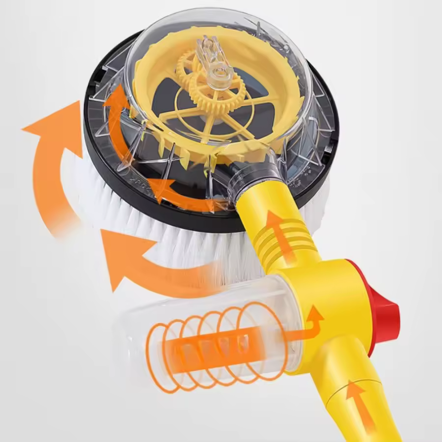 CEPILLO ROTATORIO PARA LAVADO DE AUTOS CON DISPENSADOR DE ESPUMA