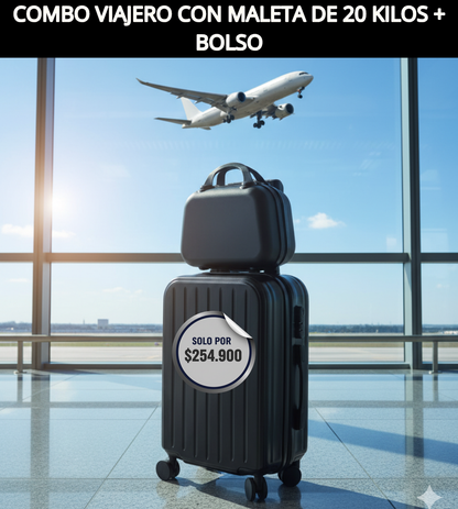 ✈️ COMBO MALETA DE VIAJE MULTIFUNCIONAL PREMIUM + BOLSO ✨