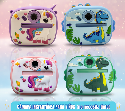 🎁 CÁMARA INSTANTÁNEA INFANTIL – ¡Imprime sus recuerdos al instante!