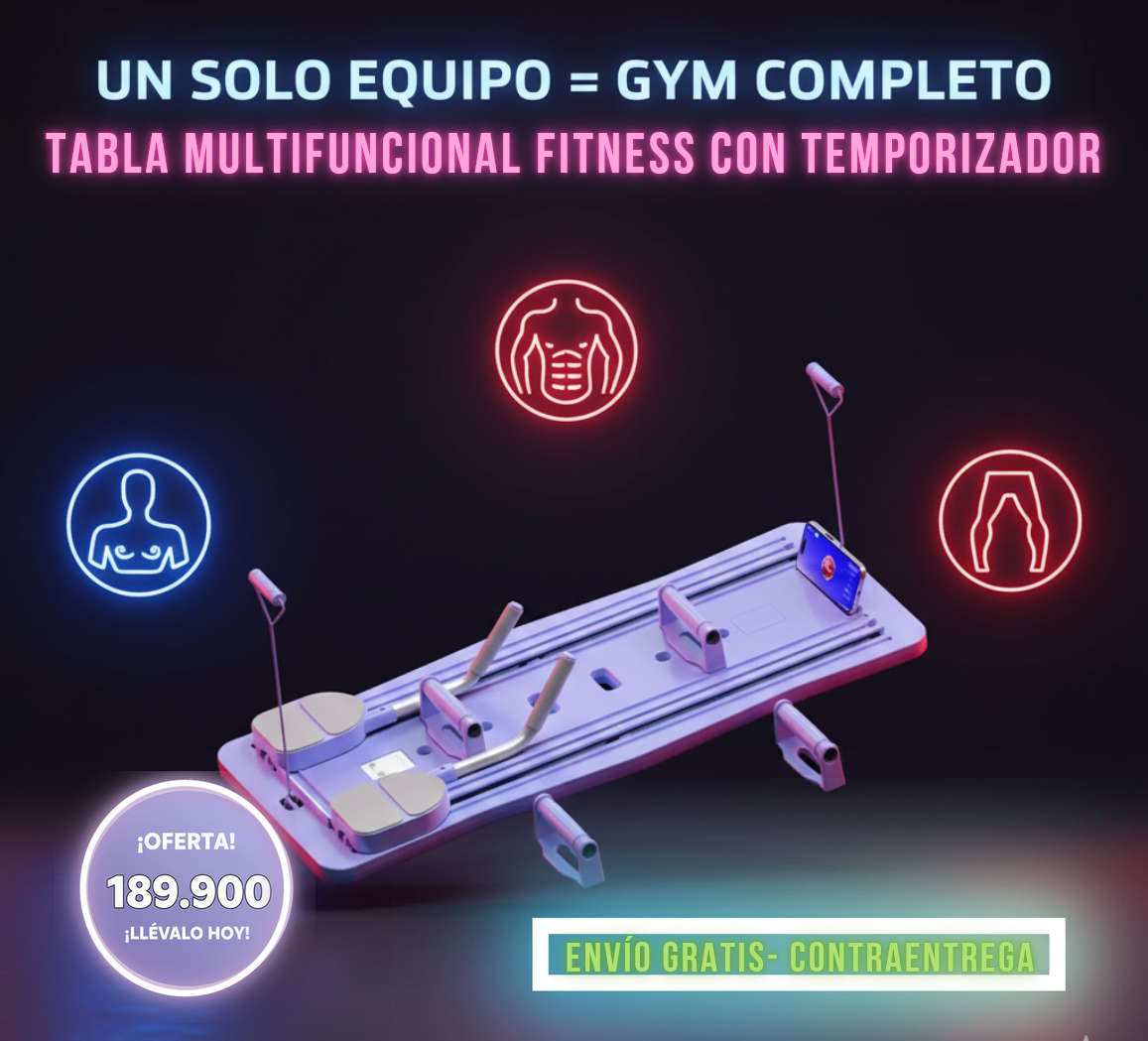 🏋️♀️ TABLA MULTIFUNCIONAL PORTÁTIL FITNES