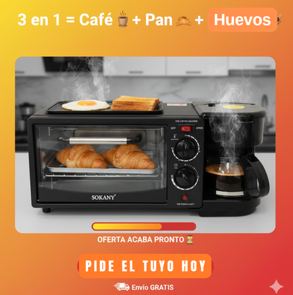 HORNO 3 EN 1 MULTIFUNCIONAL SOKANY
