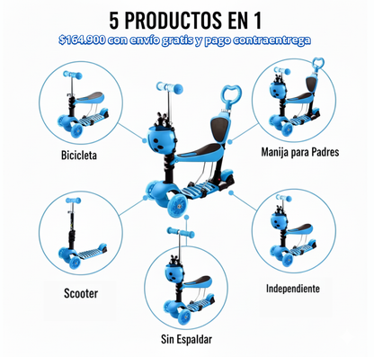 🛴 SCOOTER MARIQUITA 5 EN 1 💰