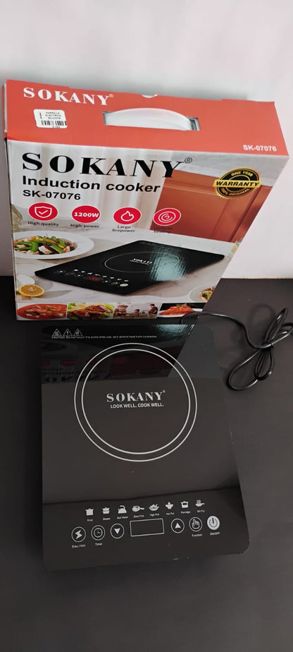 🔥 ESTUFA DE INDUCCIÓN ELÉCTRICA SOKANY SK-07076 ⚡