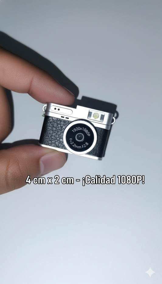 🛍️ MINI CÁMARA DIGITAL RECARGABLE – 1080P – ULTRA COMPACTA (4cm x 2cm)