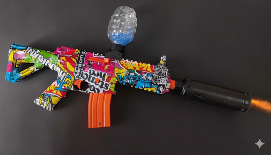 🔫 JUGUETE PISTOLA M416 GEL BLASTER PRO CON CAÑÓN LÁSER ACTIVO– LA MÁS POTENTE DEL MERCADO