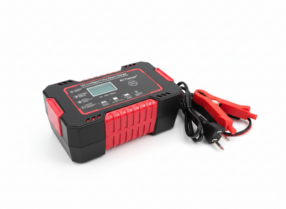 Cargador Inteligente 12V/6A con Pantalla LCD – Multimodo, Auto/Moto, Protección Total