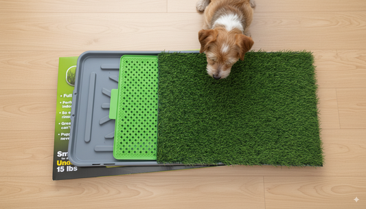 🐾 TAPETE HIGIÉNICO TIPO PASTO EXTRA GRANDE CON 3 CAPAS 🐾