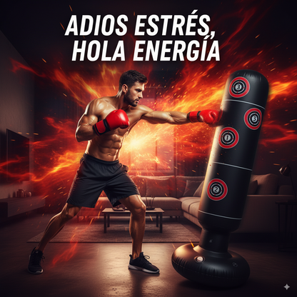 🥊SACO DE BOXEO INFLABLE + GUANTES DE BOXEO🥊