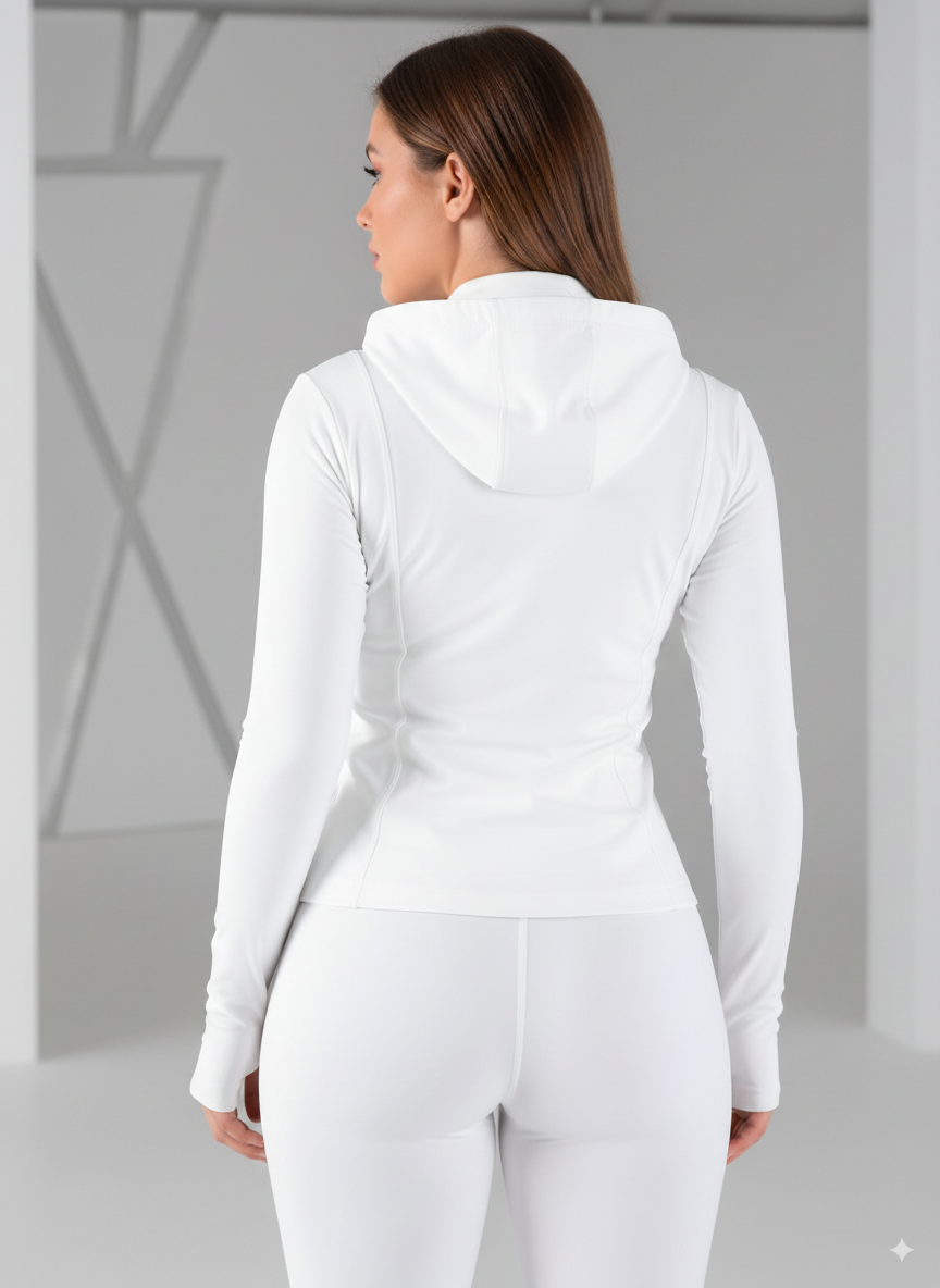 CHAQUETA DEPORTIVA PREMIUM EN NYLON – CON CAPOTA