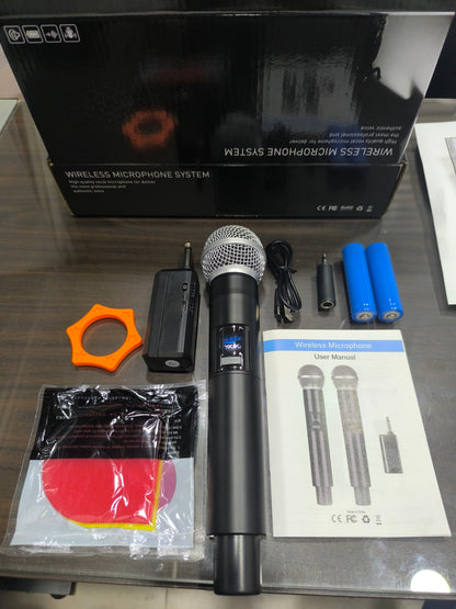 🎤 Micrófonos Inalámbricos Recargables Profesionales UHF 🔋