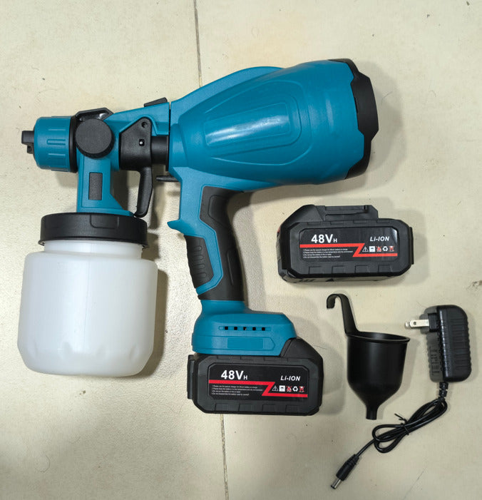 🔥 PISTOLA PULVERIZADORA DE PINTURA CON 2 BATERÍAS RECARGABLES 48V 🔥