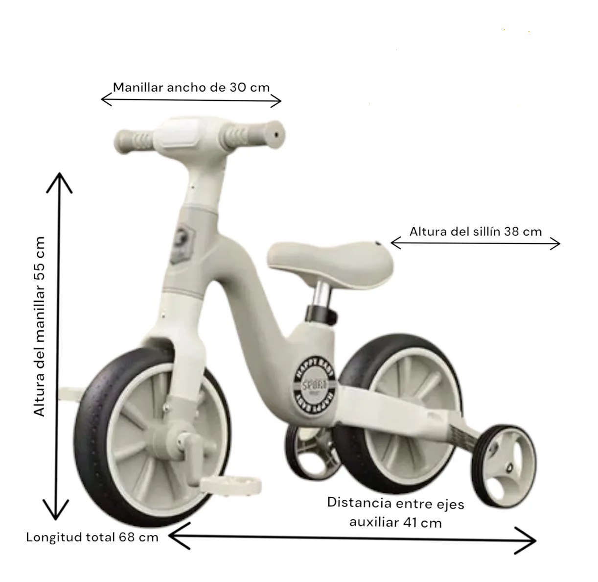 🚲 BICICLETA EVOLUTIVA 3 EN 1 INFANTIL – CRECE CON TU PEQUEÑO