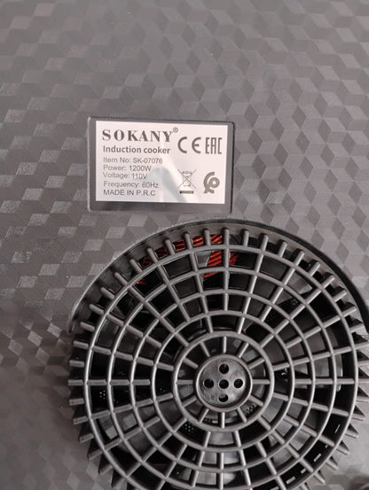 🔥 ESTUFA DE INDUCCIÓN ELÉCTRICA SOKANY SK-07076 ⚡