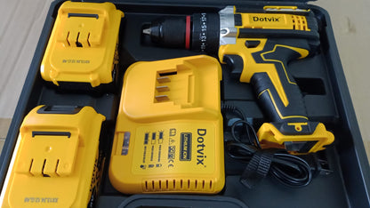 🔧 TALADRO DESTORNILLADOR RECARGABLE 48V CON 2 BATERÍAS – MANDRIL METALICO -DOTVIX