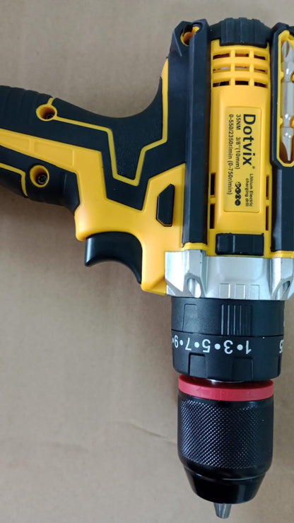 🔧 TALADRO DESTORNILLADOR RECARGABLE 48V CON 2 BATERÍAS – MANDRIL METALICO -DOTVIX