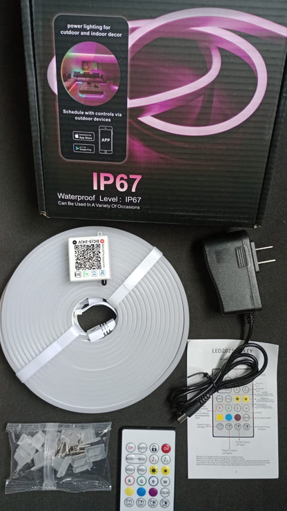 🌈💡 LUZ LED DE NEÓN RGBIC 10M – XF66