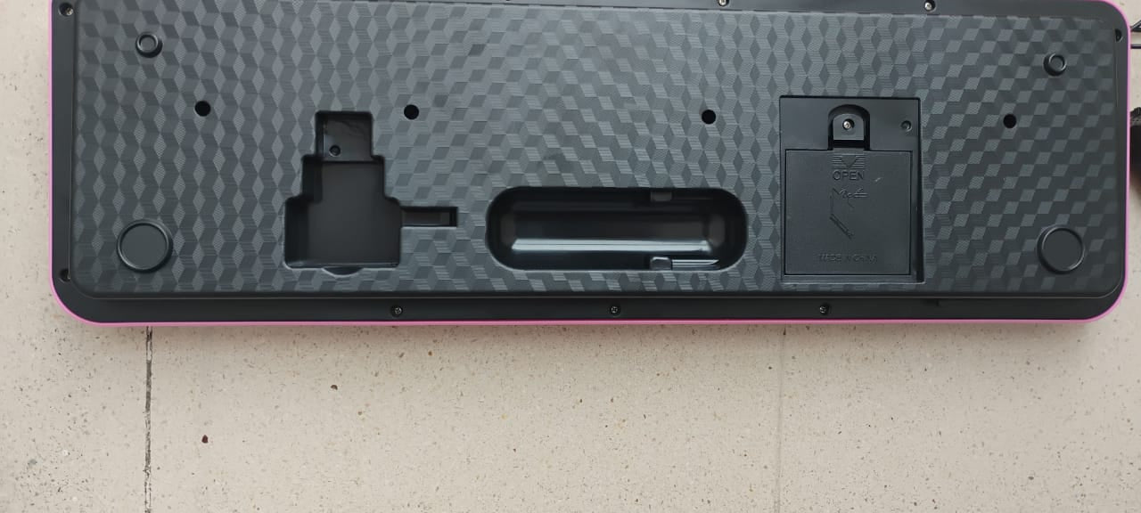 ORGANETA ROSADA 61 TECLAS + USB + MICRÓFONO