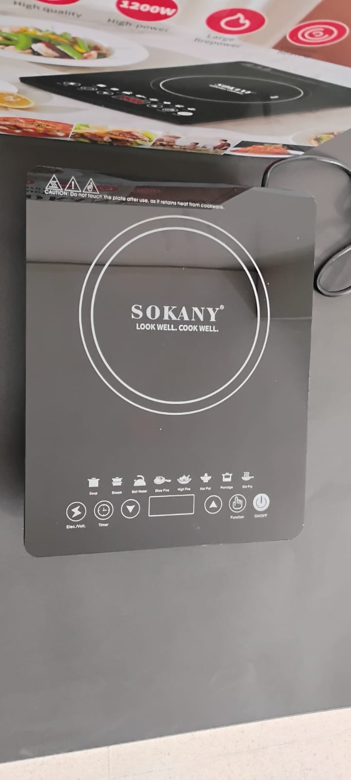 🔥 ESTUFA DE INDUCCIÓN ELÉCTRICA SOKANY SK-07076 ⚡