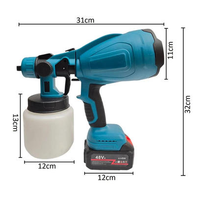 🔥 PISTOLA PULVERIZADORA DE PINTURA CON 2 BATERÍAS RECARGABLES 48V 🔥