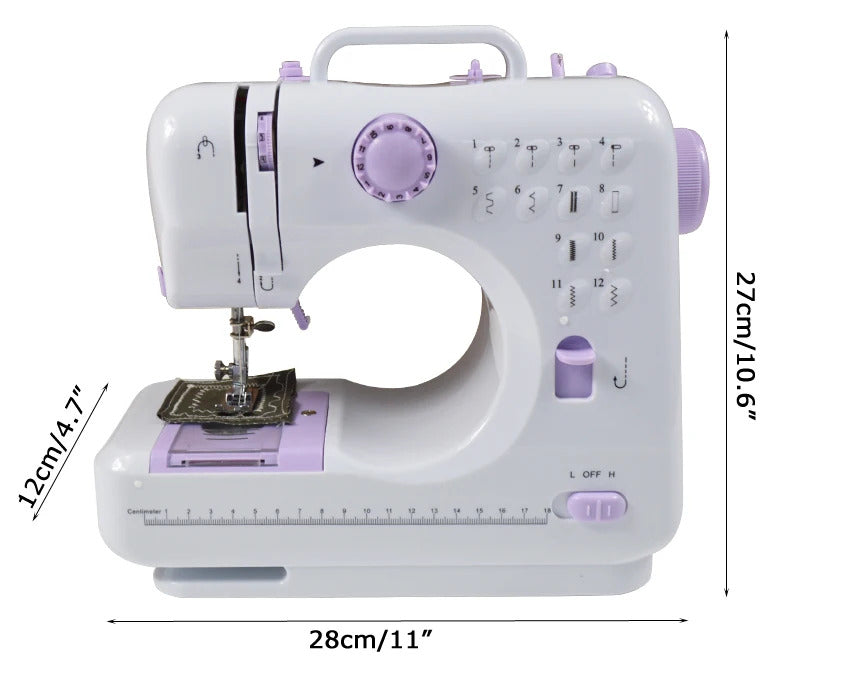 🧵 MINI MÁQUINA DE COSER PORTÁTIL CON MESA
